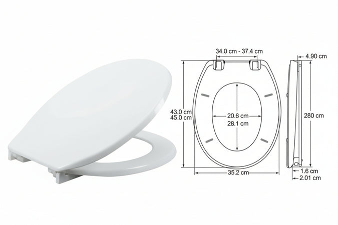 Sedile Wc Universale 2850 Buxton Coprivaso Copriwater Bemis
