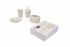 Set Bagno In Ceramica Bianca Aglaia