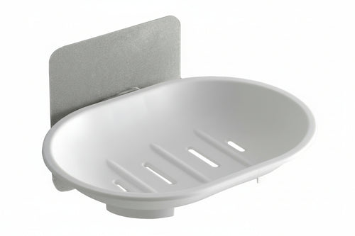 Portasapone Bagno In Abs- - Mm.130X97X75 - Colore Bianco - 6 Pezzi Aglaia