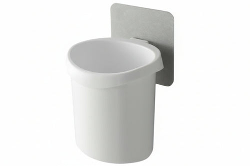 Portaspazzolino Bagno In Abs- - Mm.100X90X134 - Colore Bianco - 6 Pezzi Aglaia