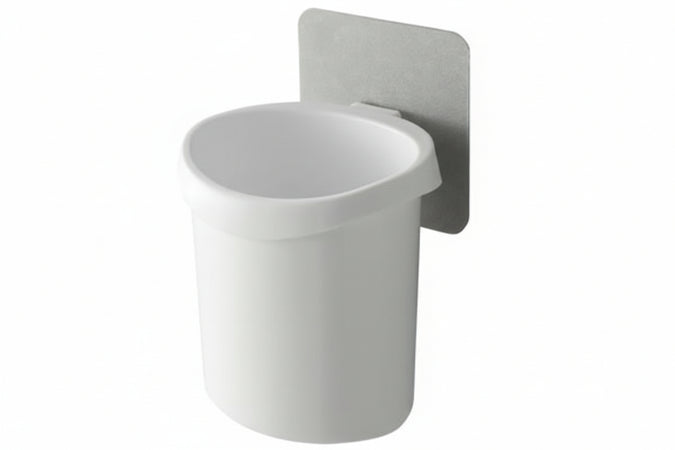 Portaspazzolino Bagno In Abs- - Mm.100X90X134 - Colore Bianco - 6 Pezzi Aglaia