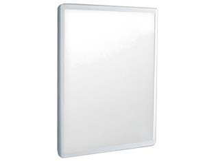 Specchio Bagno In Abs Mm.333X254X21 Colore Bianco Aglaia