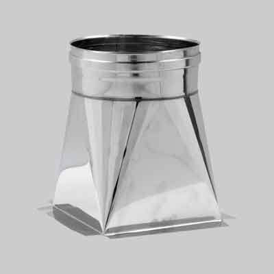 Tramoggia Per Canna Fumaria 250X250 Mm - Tubo Ø 250 Mm