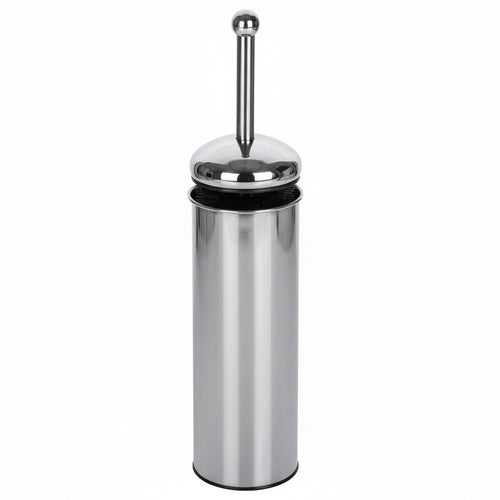 Portascopino Wc In Acciaio Inox- - Ø Mm.100X360H. - 2 Pezzi Aglaia