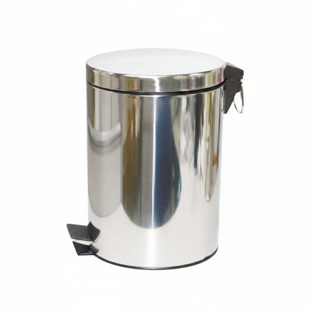 Pattumiera In Acciaio Inox Con Pedale Lt.20 Cm.29,2X45H. Xtra