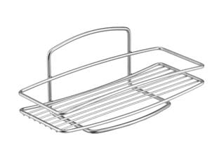 Mensola Rettangolare 1 Piano Serie Onda Cm.26X11X11 Metaltex