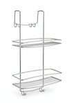 Supporto Portaflaconi A 2 Piani Per Doccia A Sella Serie Onda Cm.26X20X58 Metaltex