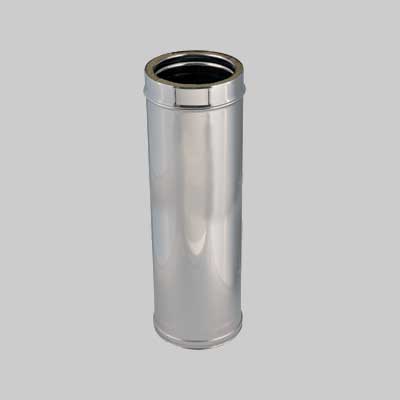 Tubo Doppia Parete Per Canne Fumarie Ø 130/180 X 1000 Mm