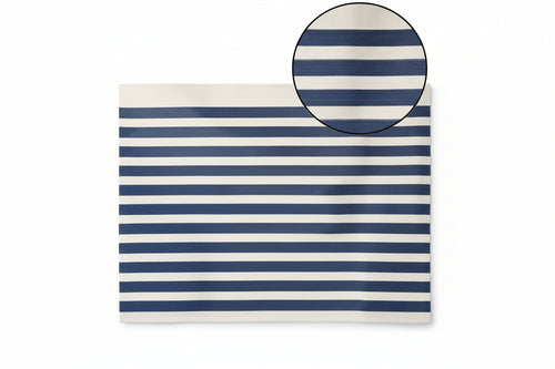 Tenda Doccia Peva Bianca/Blu Striscia Cm 180X200 Aglaia