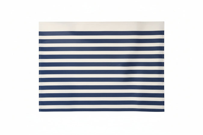 Tenda Doccia Peva Bianca/Blu Striscia Cm 240X200 Aglaia