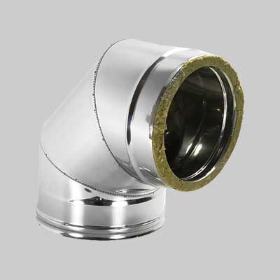 Gomito Doppia Parete A 90 ° Ee ? 130/180 Mm