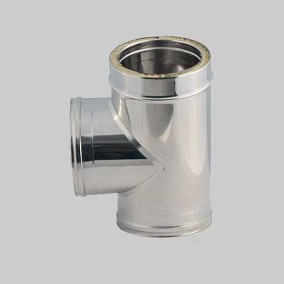 Raccordo Doppia Parete A T 90 ° Ee ? 130/180 Mm