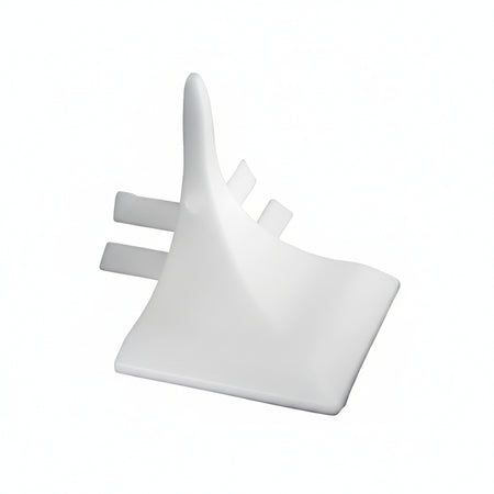 Raccordo Esterno Per Profilo Raccordo Igienico Laterali Morbidi Bianco - 25 Pezzi