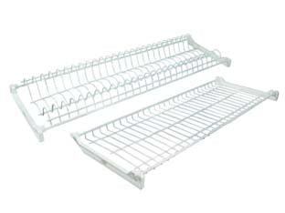 Scolapiatti Plastificato Bianco Cm.76