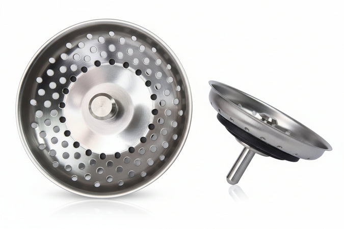 Griglia Inox Basket Microforata Per Lavello- - Ø Mm.84 - 10 Pezzi