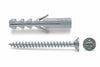 Tassello In Nylon Con Vite S-V- - Ø Mm.5X25 Vite Mm.4X30 - 100 Pezzi Fischer