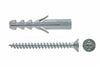 Tassello In Nylon Con Vite S-V- - Ø Mm.6X30 Vite Mm.4,5X40 - 100 Pezzi Fischer