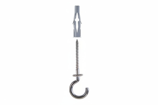 Tassello In Nylon Occhiolo Aperto Fu-R- - Ø Mm.8X50 Occhiolo Mm.4,5X83 - 25 Pezzi Fischer