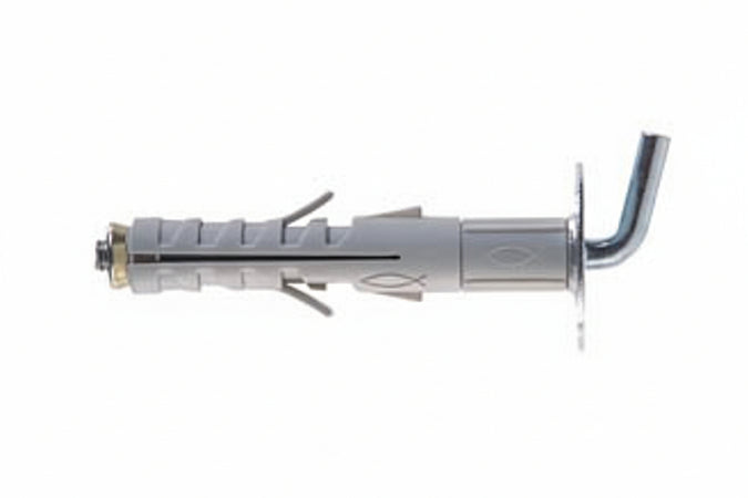 Tassello In Nylon Prolungato Con Gancio Corto Sb- - Sb 12/L8 Ø Mm.12X57 Gancio Mm.12 - 50 Pezzi Fischer