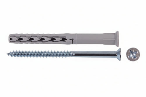 Tassello In Nylon Prolungato Sxrl-Wz Ls- - Ø Mm.8X80 Vite Pozidrive Ø Mm.5,5X90 - 50 Pezzi Fischer