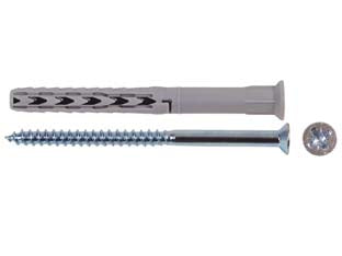 Tassello In Nylon Prolungato Sxrl-Wz Ls- - Ø Mm.10X80 Vite Pozidrive Ø Mm.7X90 - 50 Pezzi Fischer