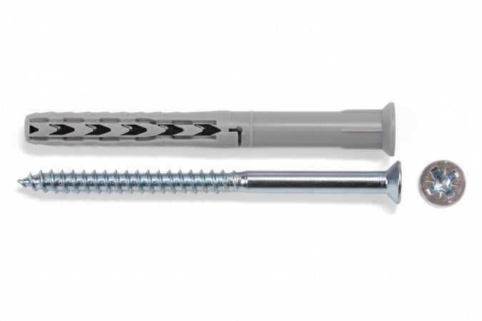 Tassello In Nylon Prolungato Sxrl-Wz Ls- - Ø Mm.10X140 Vite Pozidrive Ø Mm.7X145 - 50 Pezzi Fischer