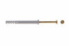Tassello In Nylon Con Bordo Piatto E Vite Chiodo N-F- - Ø Mm.6X40 Vite Ø Mm.4X45 - 100 Pezzi Fischer