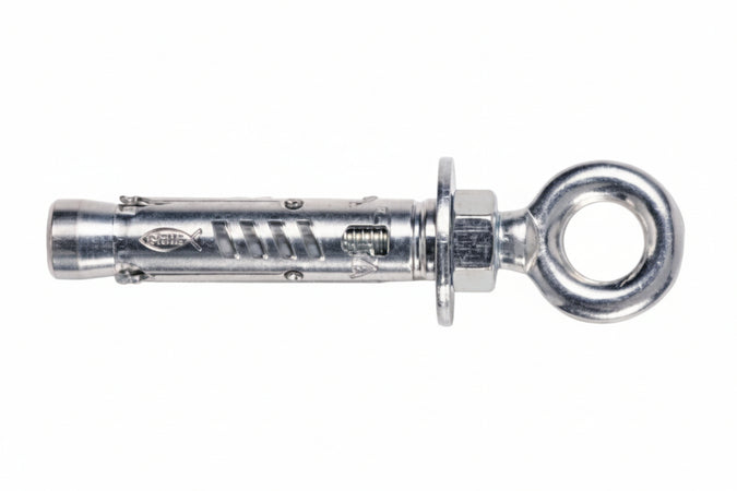 Tassello In Acciaio Con Occhiolo Chiuso Tam- - Ø Mm.6 Ma X Mm.56 Foro Occhio Mm.11 - 50 Pezzi Fischer