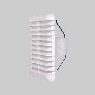 Griglia Di Aerazione Quadra Universale Ø 125>160 Mm - 190X190 Mm