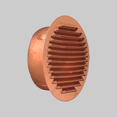 Griglia Di Aerazione Tonda In Rame Ø 140 Mm