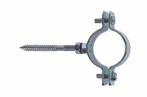 Collare Pesante In Acciaio Zincato Per Tubi Cpt- - 3/8 P/Tubi Ø Mm.15/18 Tassello Ø Mm.10 - 10 Pezzi Fischer