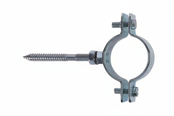 Collare Pesante In Acciaio Zincato Per Tubi Cpt- - 3/8 P/Tubi Ø Mm.15/18 Tassello Ø Mm.10 - 10 Pezzi Fischer
