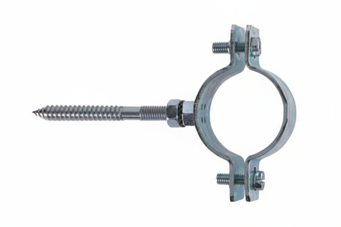 Collare Pesante In Acciaio Zincato Per Tubi Cpt- - 3/4 Plus P/Tubi Ø Mm.25/28 Tassello Ø Mm.10 - 10 Pezzi Fischer