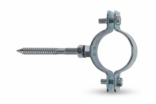 Collare Pesante In Acciaio Zincato Per Tubi Cpt- - 11/4 P/Tubi Ø Mm.39/43 Tassello Ø Mm.10 - 10 Pezzi Fischer