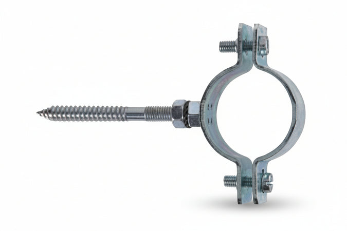 Collare Pesante In Acciaio Zincato Per Tubi Cpt- - 11/4 P/Tubi Ø Mm.39/43 Tassello Ø Mm.10 - 10 Pezzi Fischer
