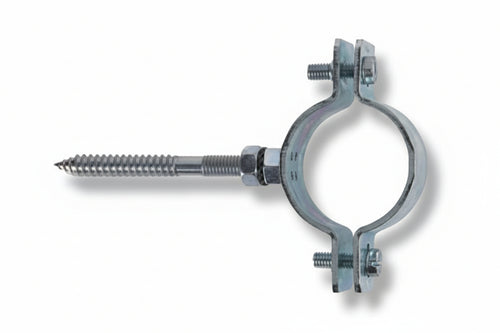 Collare Pesante In Acciaio Zincato Per Tubi Cpt- - 11/2 P/Tubi Ø Mm.45/49 Tassello Ø Mm.10 - 10 Pezzi Fischer