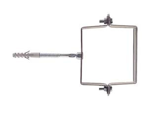 Collari Per Pluviali Quadri Scp-V- - Scp-V Mm.80X80 Tassello Ø Mm.10 - 10 Pezzi Fischer