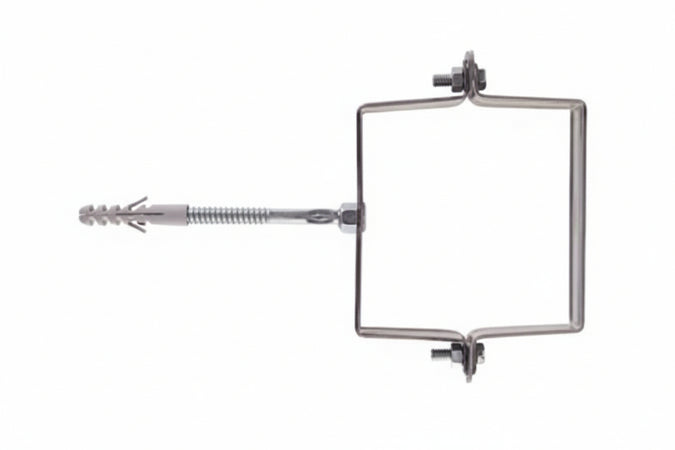 Collari Per Pluviali Quadri Scp-V- - Scp-V Mm.80X80 Tassello Ø Mm.10 - 10 Pezzi Fischer