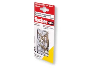 Tasselli In Nylon Appendiquadro S4Gk - 5 Blister Fischer