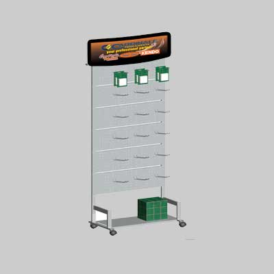 Espositore Utensileria In Metallo Cm 80X40X200H - Made In Italy