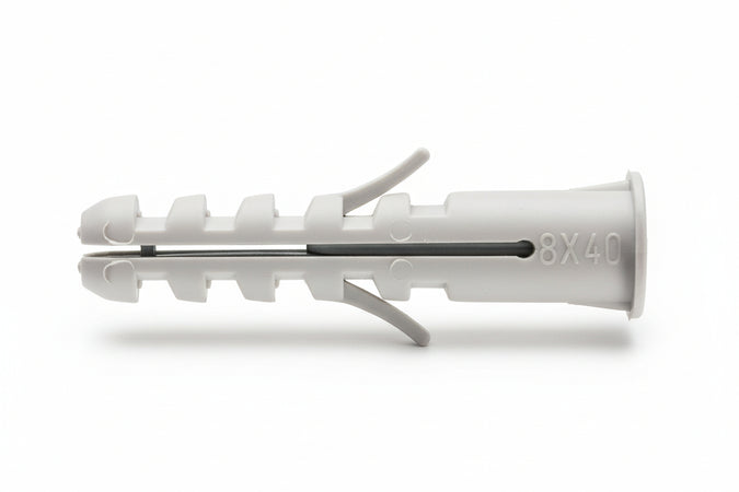 Tassello In Nylon Bordato Pa 6 Esb- - Ø Mm.10X50 - 50 Pezzi Elematic