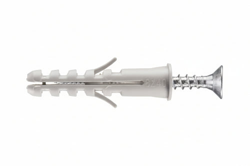 Tassello In Nylon Con Vite Tsp Pz Bordato Pa 6 Esb/Va- - Ø Mm.8X40, In Conf. Self Service Pz.10 - 10 Busta Elematic