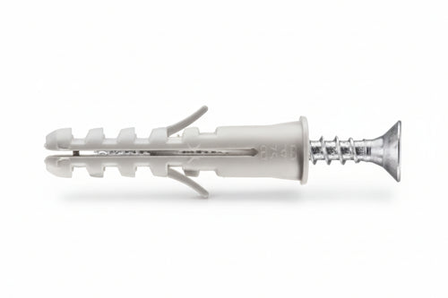 Tassello In Nylon Con Vite Tsp Pz Bordato Pa 6 Esb/Va- - Ø Mm.10X50 - 50 Pezzi Elematic