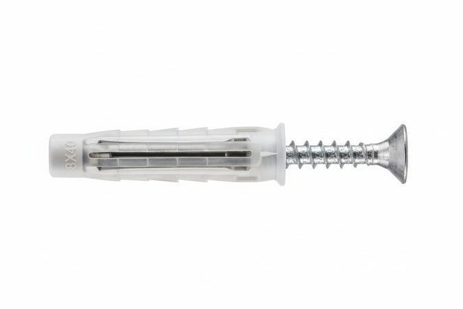 Tassello In Nylon Con Vite Tsp Pz Pa 6 T6/Va- - Ø Mm.5X25 - 100 Pezzi Elematic