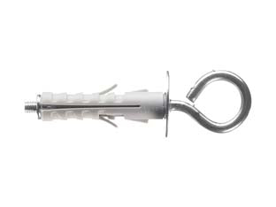 Tassello In Nylon Con Occhiolo Chiuso Pa 6 Enp/Oc- - Ø Mm.9X40 - 100 Pezzi Elematic