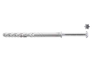 Tassello In Nylon Prolung. Vite Tb E Inserto Antimanomissione T66/V Am- - Ø Mm.10X100 - 25 Pezzi Elematic