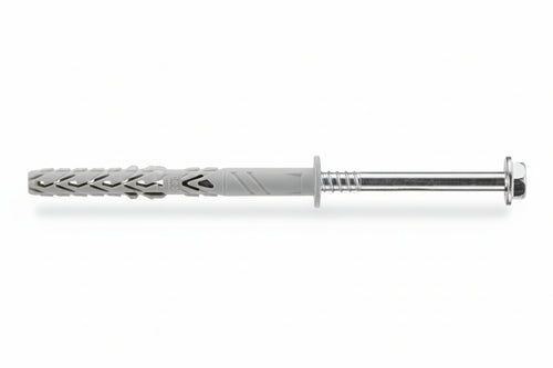 Tassello In Nylon Prolungato Con Vite Testa Esagonale T66/V- - Ø Mm.10X160 - 50 Pezzi Elematic