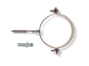 Collari Per Pluviali Tondi- - Ø Mm.99/105 Tassello Ø Mm.10 - 10 Pezzi Quality