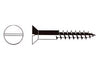 Viti Per Legno Testa Svasata Piana- - Ø Mm.5X80 Ferro Lucido - 100 Pezzi Mustad
