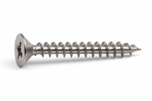 Viti Panel-Vit Testa Svasata Piana Acciaio Chromiting- - Ø Mm.4,5X20 - 500 Pezzi Mustad